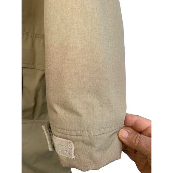 Mens Unisex VTG Porsha by Winer Full Length Winter Coat Utility Khaki Sz M 7026 - Picture 10 of 16